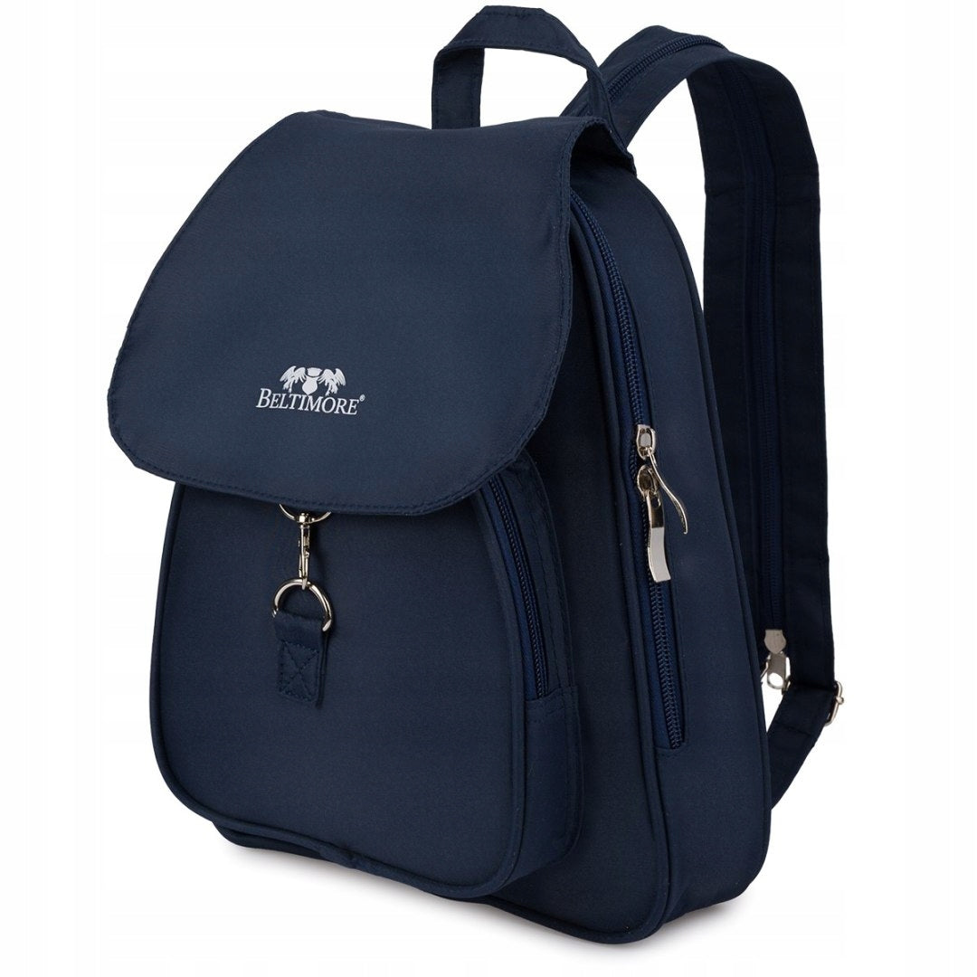Women's backpack small lightweight waterproof elegant navy Beltimor