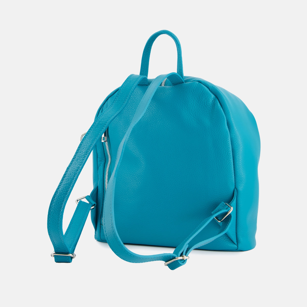 Women's bag VENEZIA. Backpack made of natural leather in blue. Packaging status original