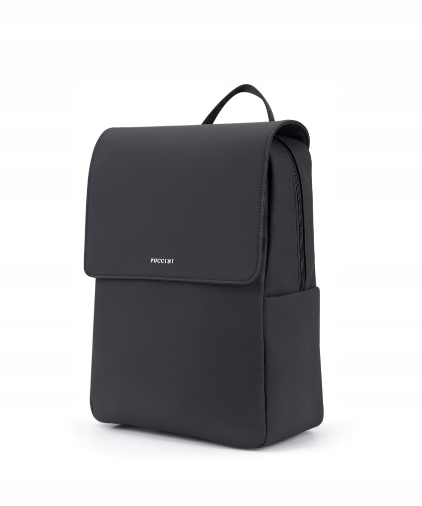 Women's city backpack for laptop work 14'' PUCCINI black PM9021-1c