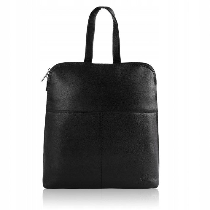 Women's city backpack for work leather black backpack youth fashionable