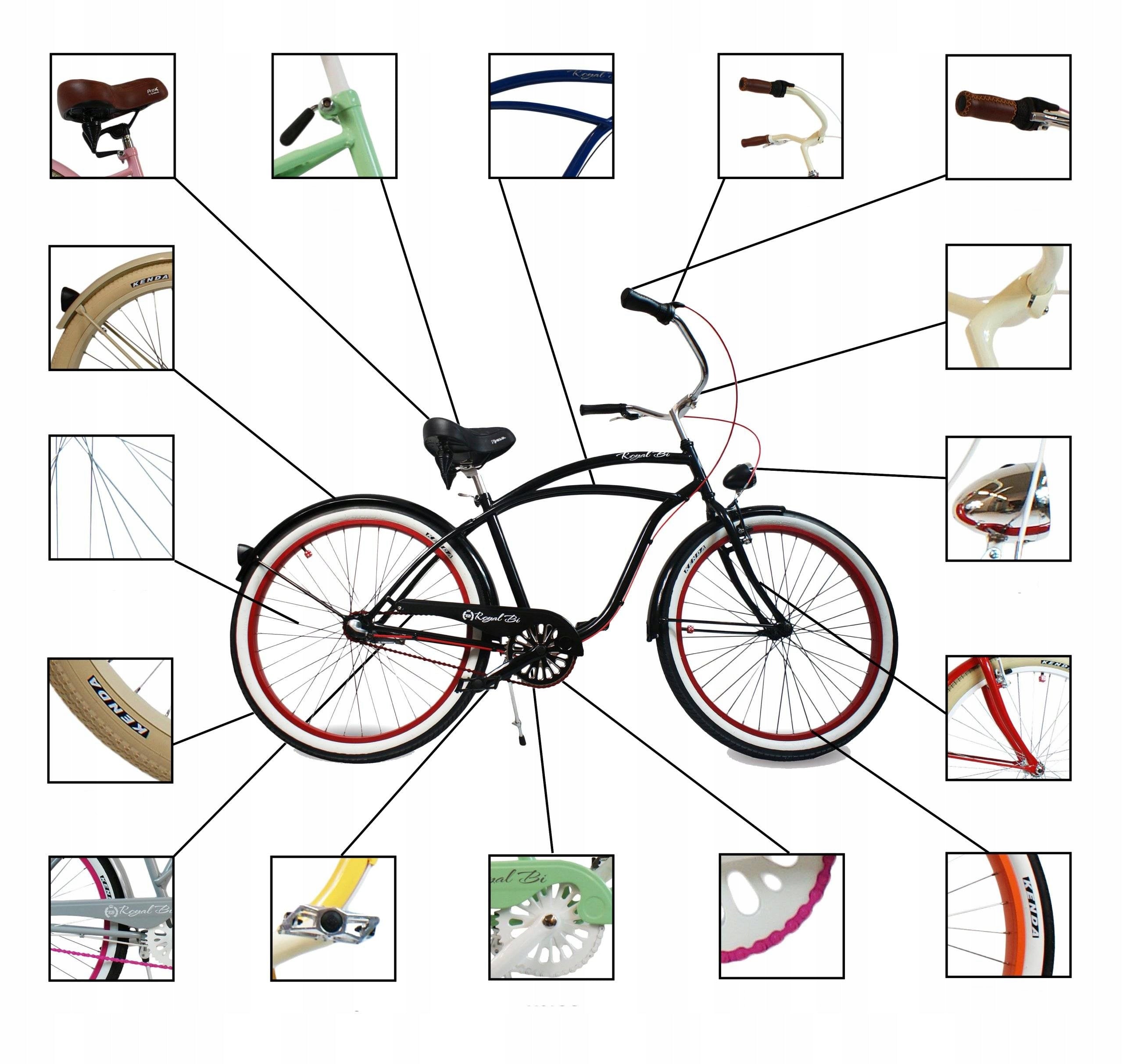 Women's e-bike city 26 beach cruiser lady RoyalBi 250W Frame size 18.5"