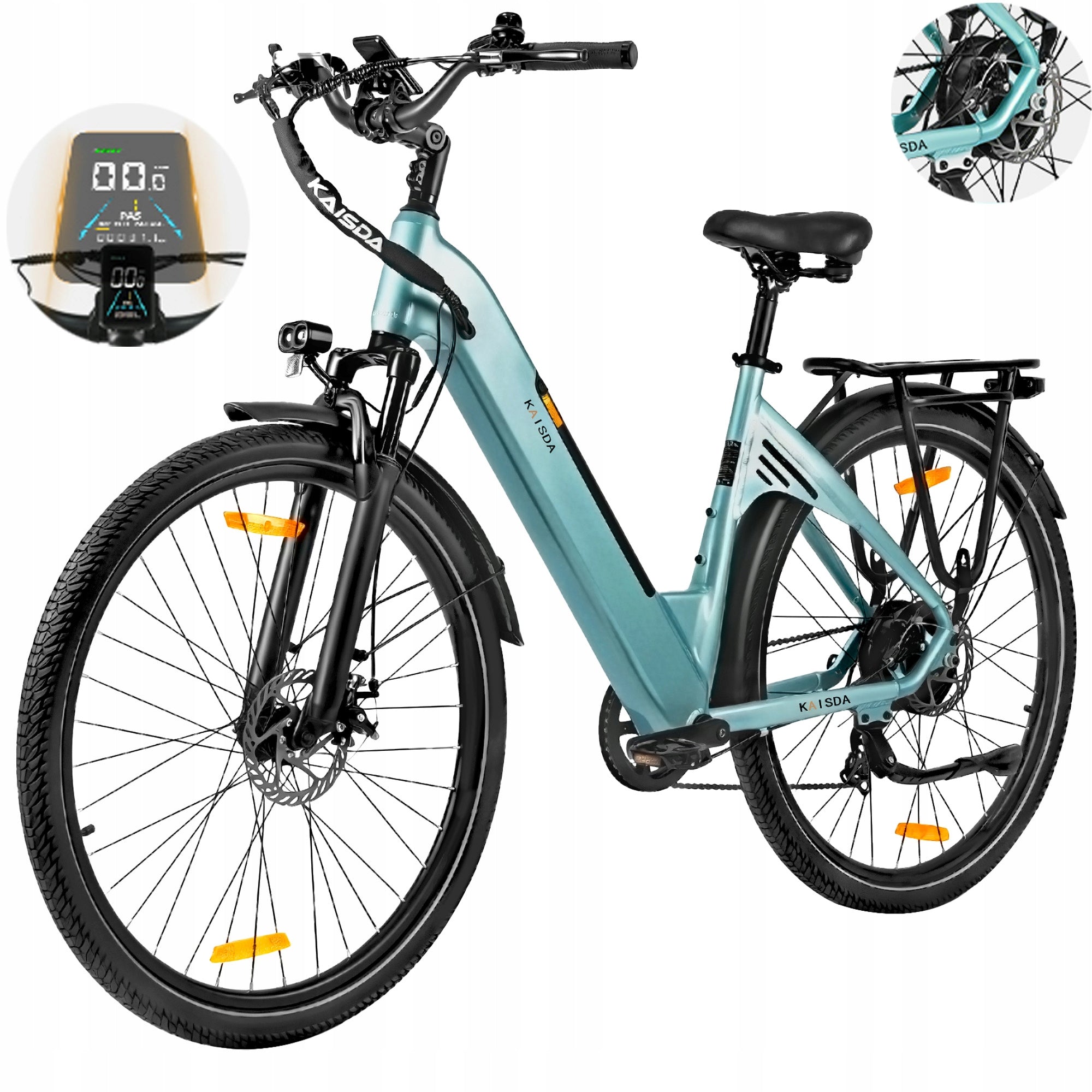 Women's electric bike KAISDA K608 250W 52Nm 36V 20Ah 120HP 28“ tires Manufacturer code KAISDA K608 250W 52Nm 25KM/H 20Ah 120KM