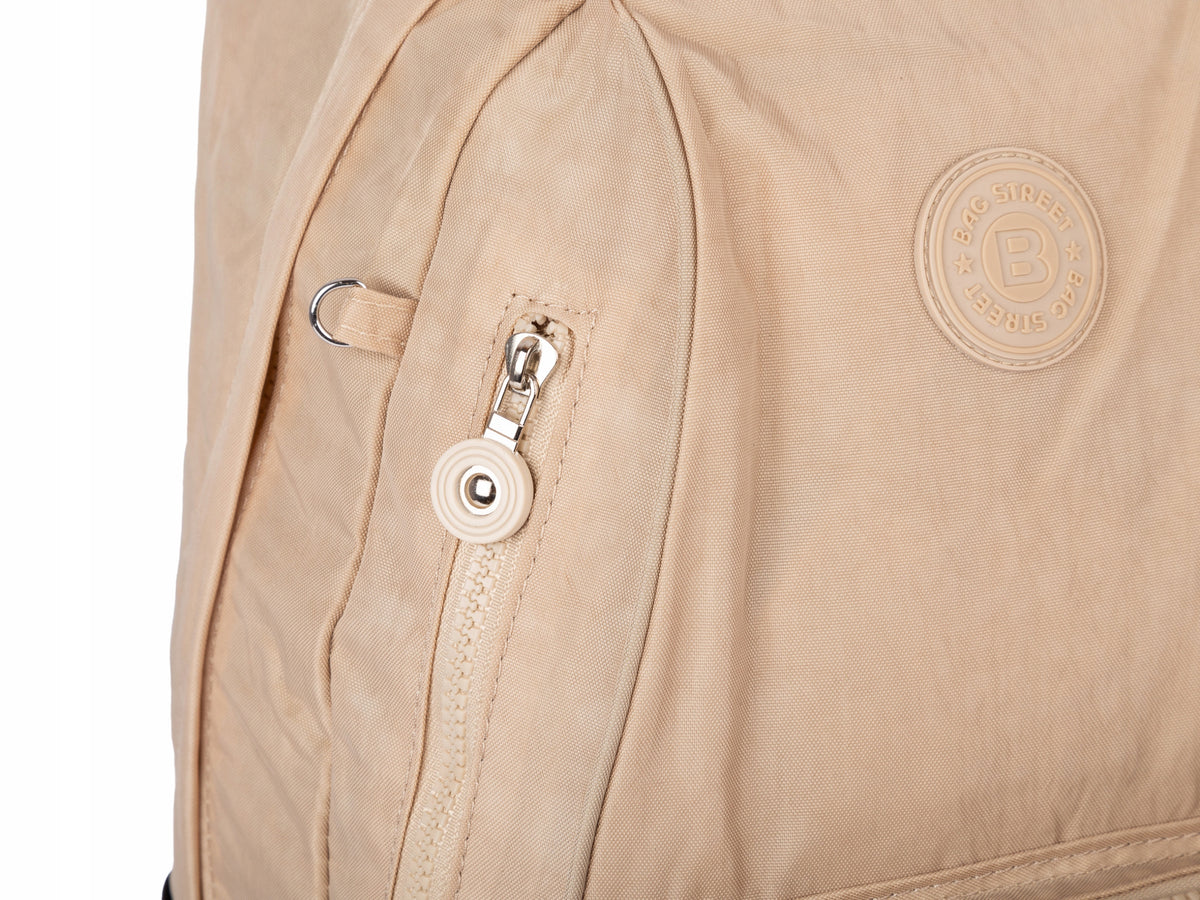 Women's hiking backpack urban light with line light beige material A4 Packaging status original
