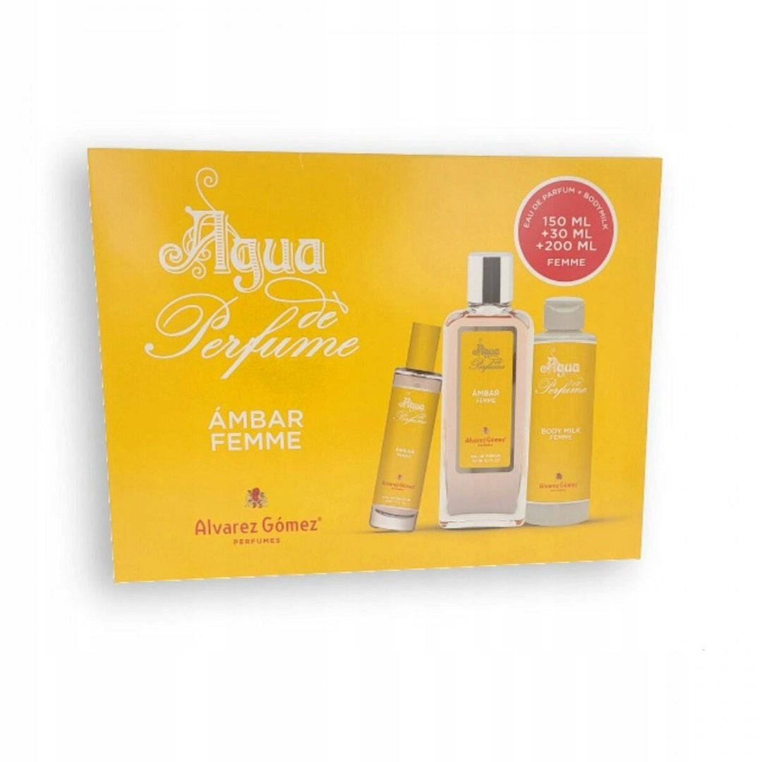 Women's set Alvarez Gomez Ambar Body lotion 200ml + Perfume 150ml + 30ml