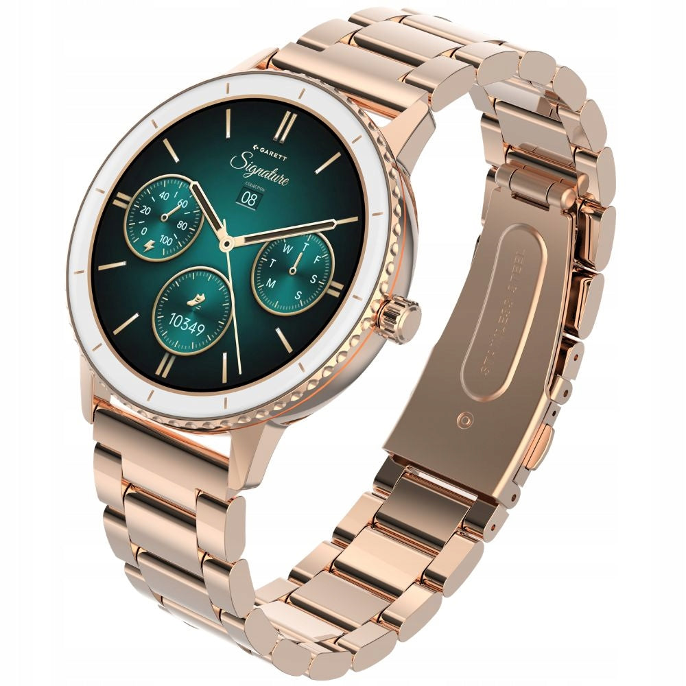 Women's smartwatch Garett Grace rose gold solid gift idea Brand Garett