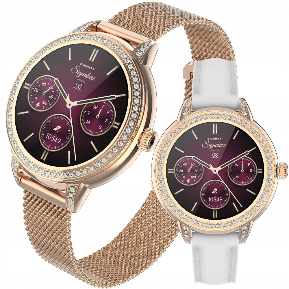 Women's smartwatch Garett Stella rose gold mesh + lip gloss freebie Manufacturer code 5904238485118