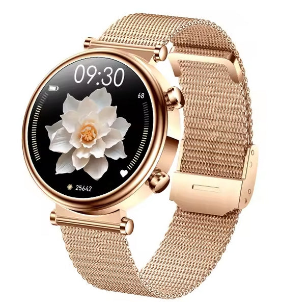 Women's smartwatch SAYBERG screen RETINA bluetooth glucose meter 5.3 polish menu Color gold