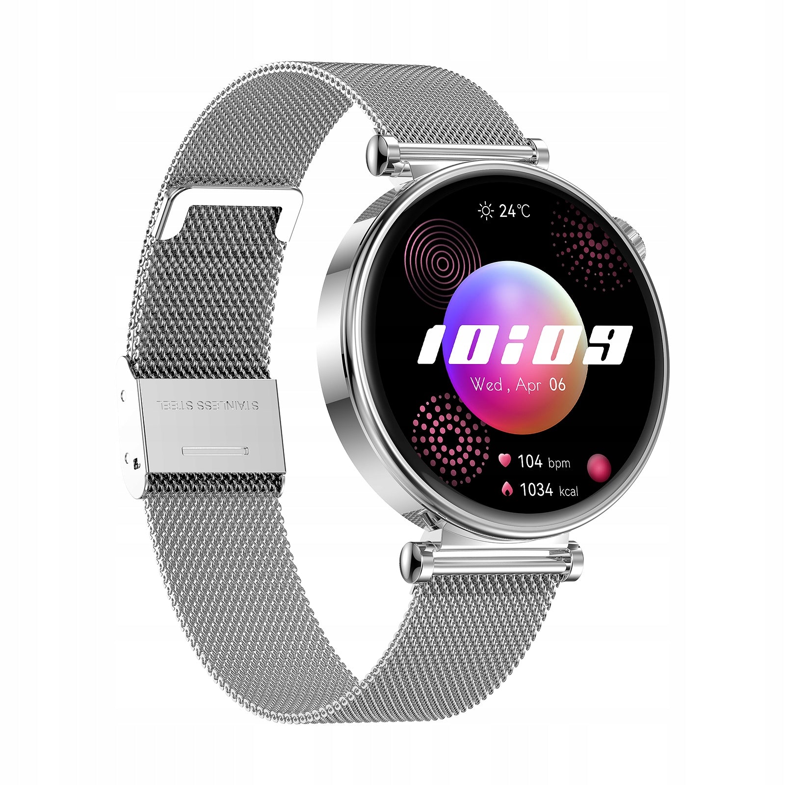 Women's smartwatch SAYBERG watch with glucose measurement screen AMOLED 3 stripes
