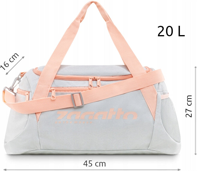Women's sports bag for training travel gym shoulder bag 20l ZAGATTO Brand Zagatto