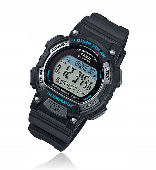 Women's sports watch STL-S300H SOLAR stopwatch alarm LED + Box