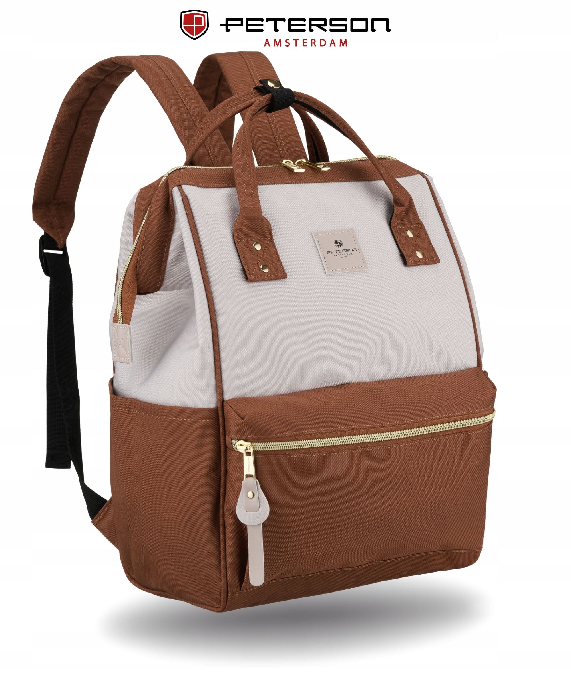 Women's urban backpack PETERSON lightweight fabric backpack long shoulder straps Brand Peterson