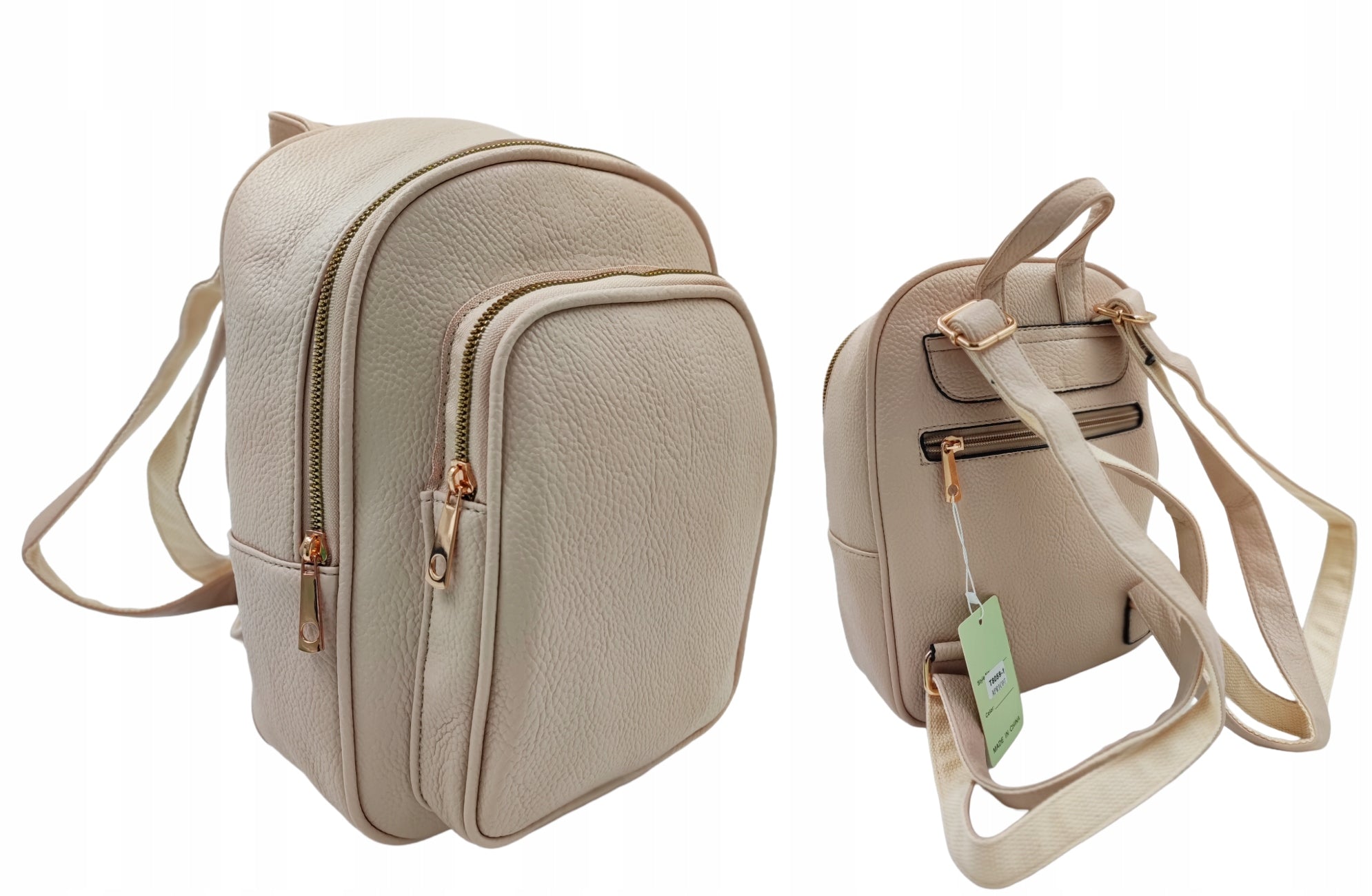 Women's urban backpack elegant eco leather fashionable lightweight