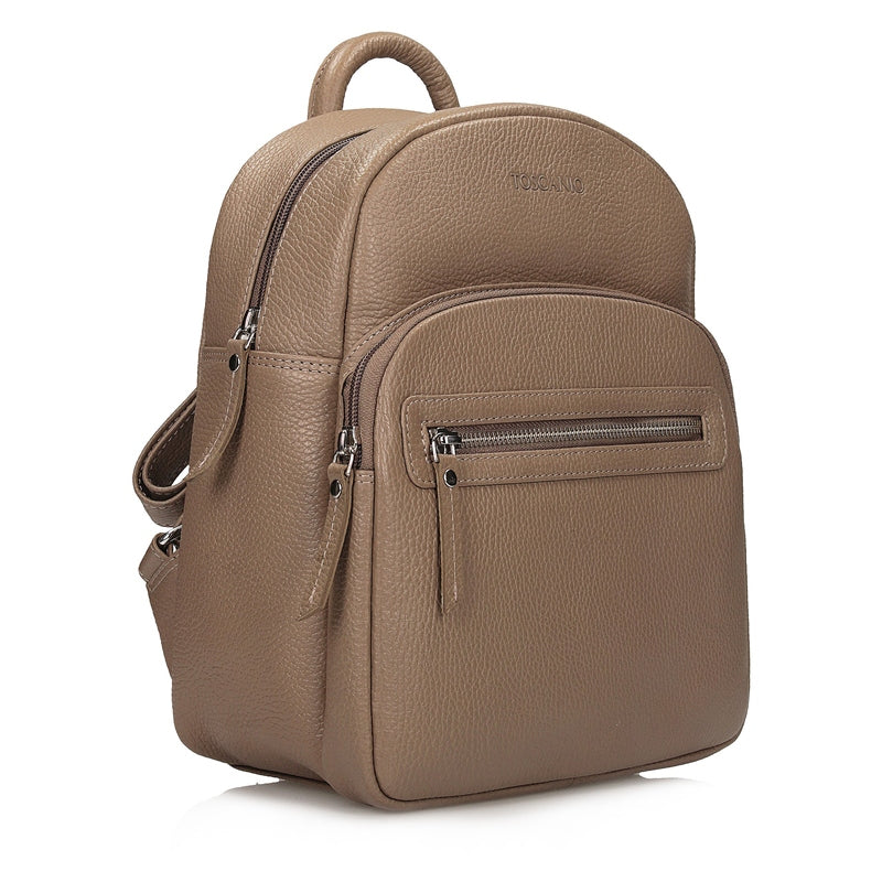 Women's urban leather backpack for every occasion Toscanio T1144 Brand Toscanio