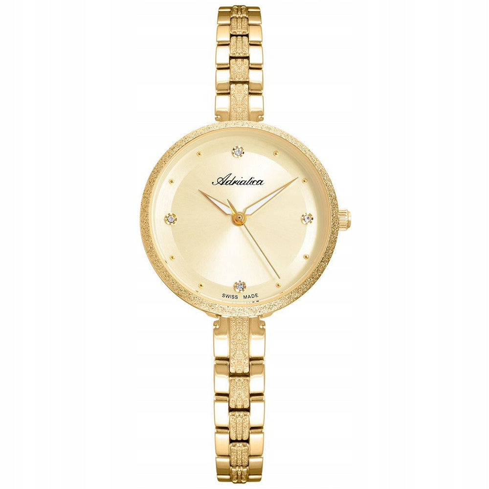 Women's watch Adriatica A3753.1141Q ZIRCONS gold