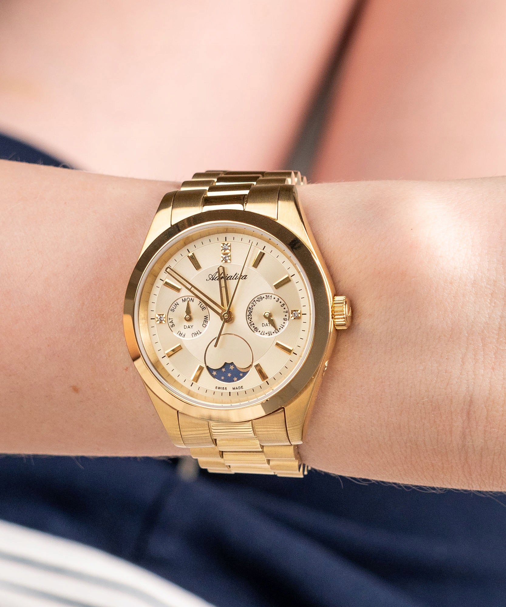 Women's watch Adriatica Moonphase Brand Adriatica