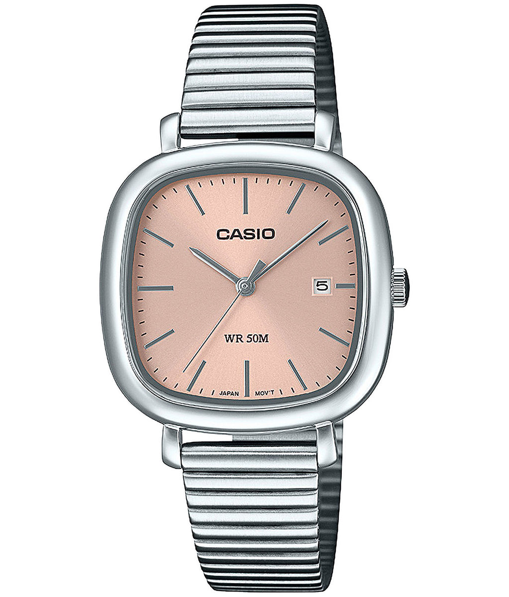 Women's watch CASIO LTP-B166D -4AVEF 3 years warranty, silver