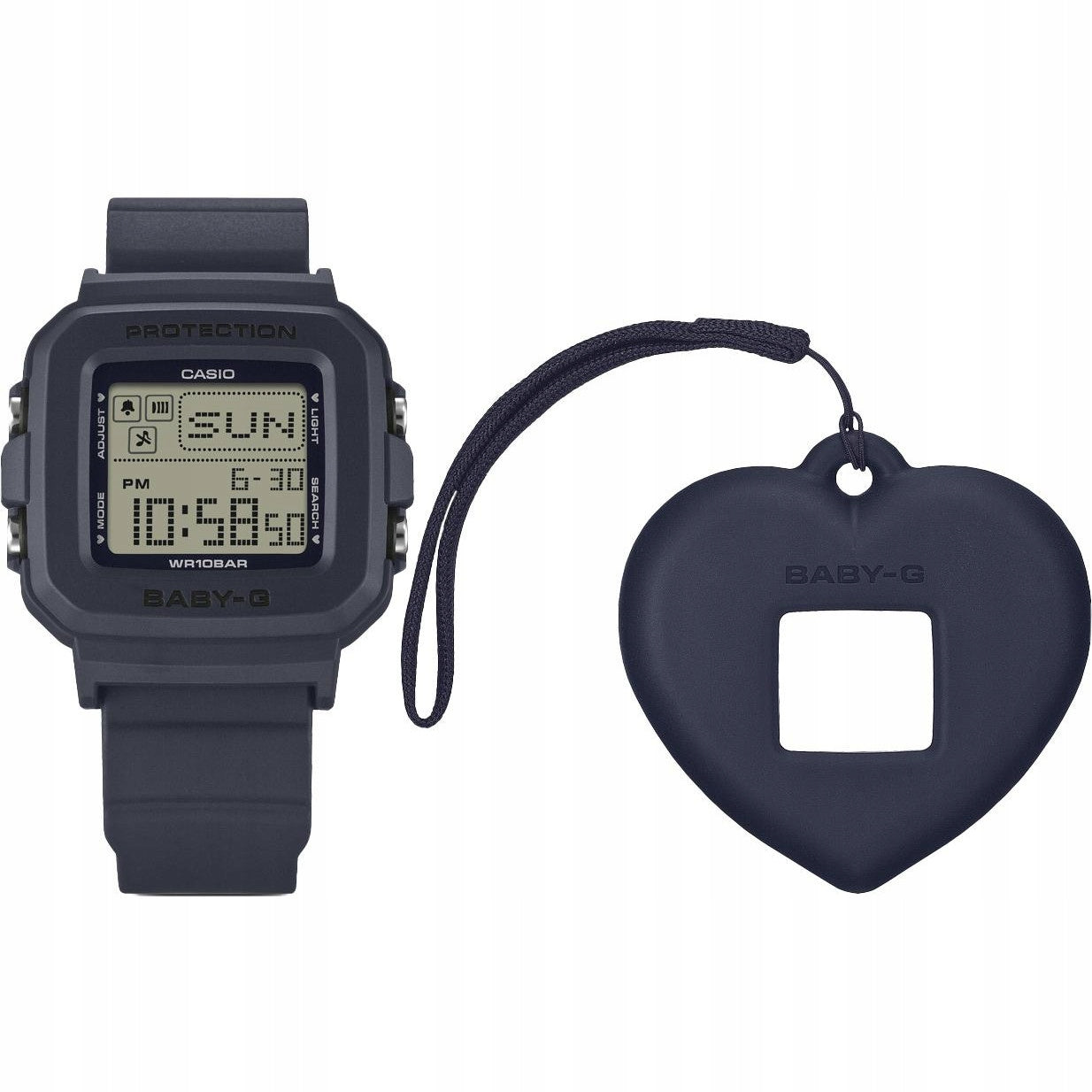 Women's watch Casio Baby-G BGD-10KH-2CER black strap