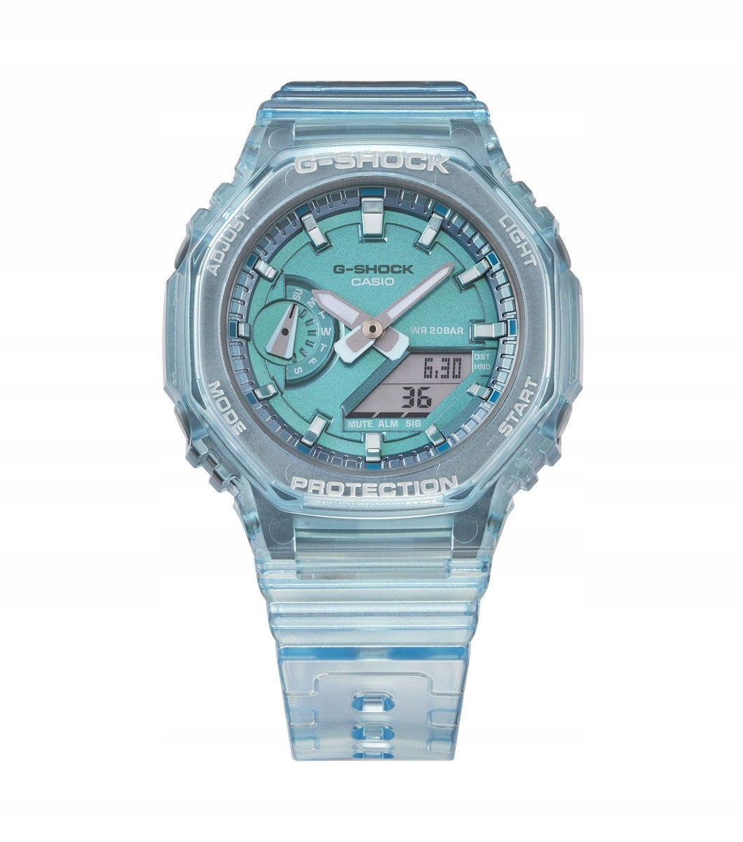 Women's watch Casio G-SHOCK Women Skeleton GMA-S2100SK -2AER Main pattern logotype