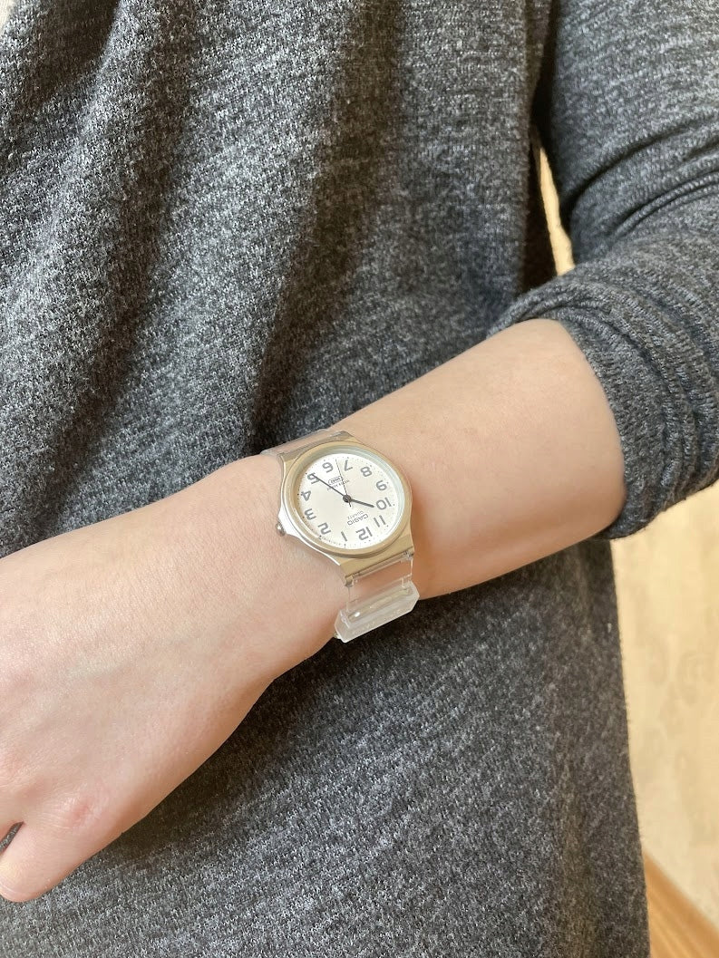 Women's watch Casio KASJA-7BEF with ENGRAVING - slim and delicate Brand CASIO