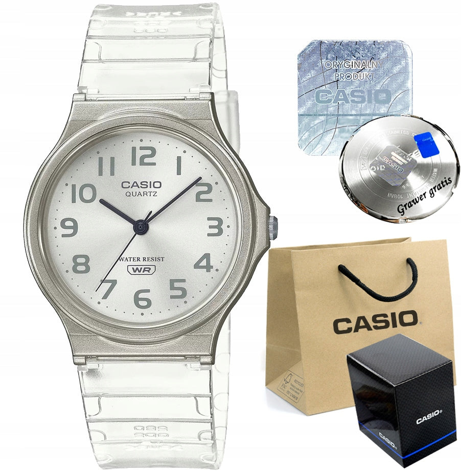 Women's watch Casio KASJA-7BEF with ENGRAVING - slim and delicate