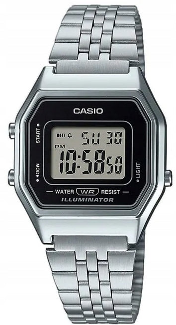 Women's watch Casio LA680WEA-1EF stopwatch alarm