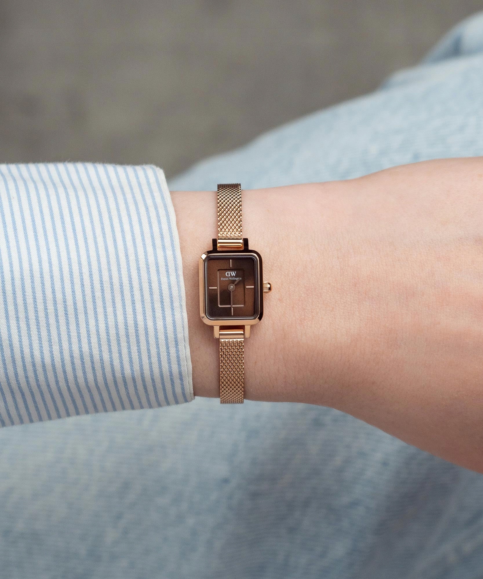 Women's watch Daniel Wellington Quadro Mini Melrose Amber 15 Packaging status original