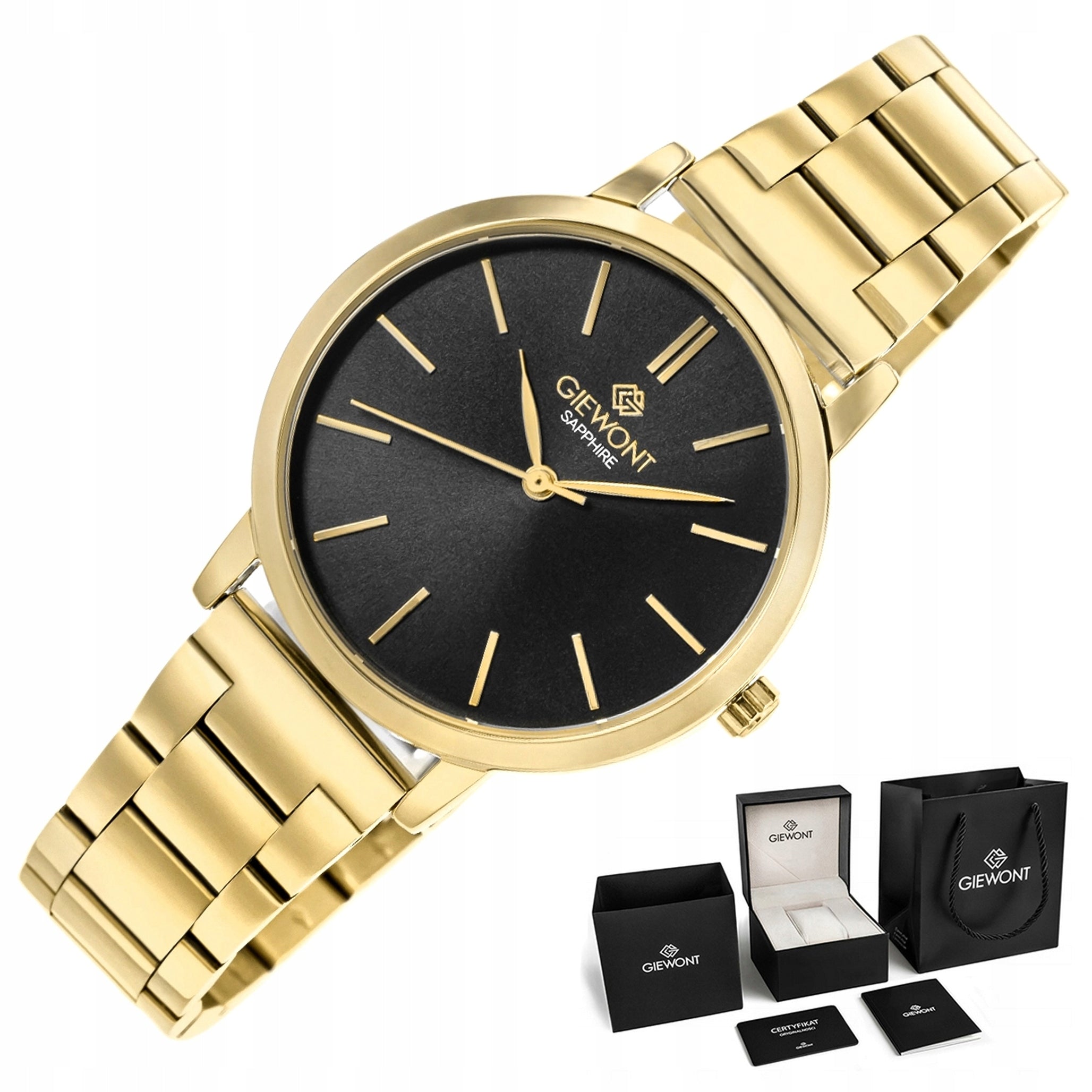 Women's watch Giewont Bracelet Sapphire Elegant GW2360 + BOX + ENGRAVING