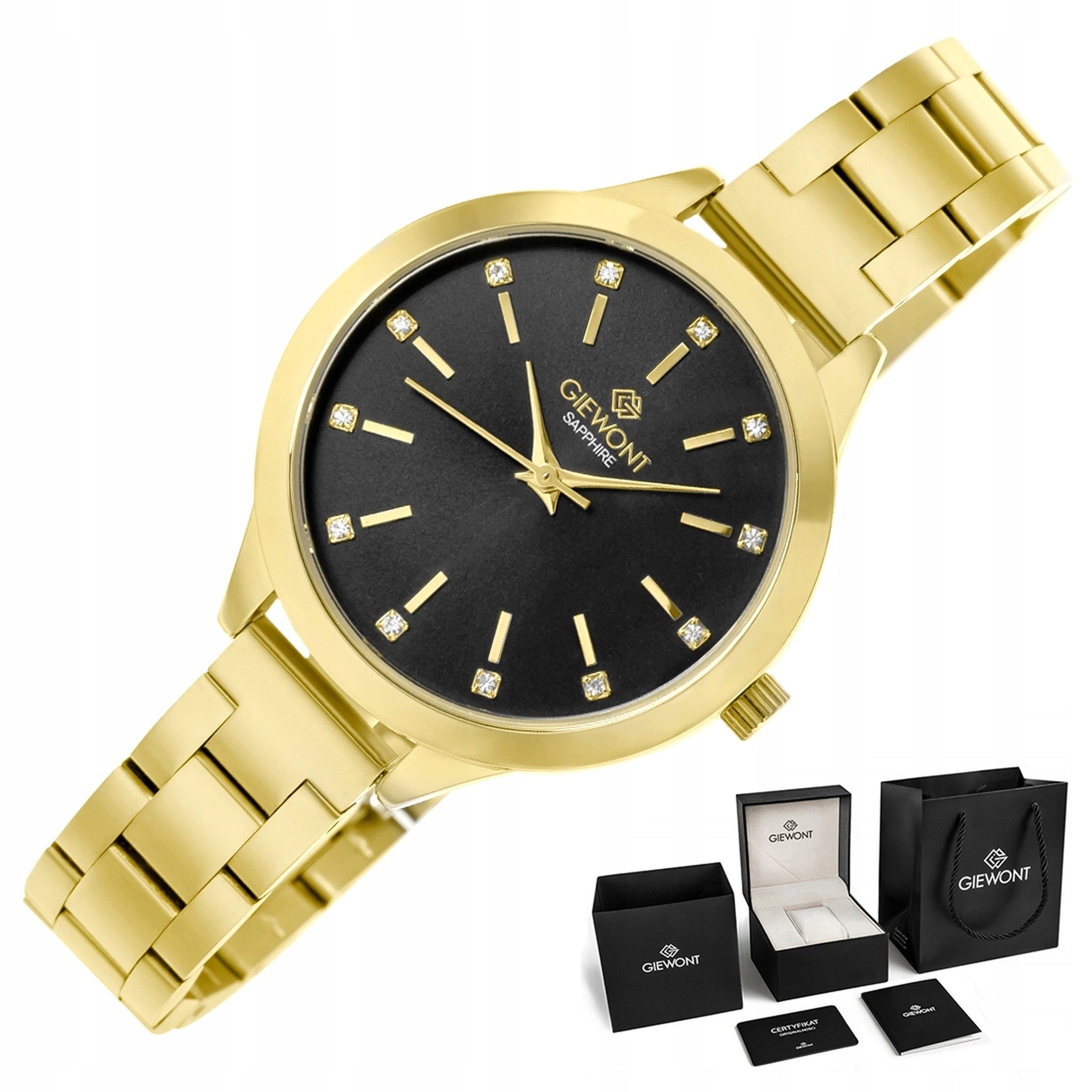 Women's watch Giewont Bracelet Sapphire Elegant GW2720 + BOX + ENGRAVING