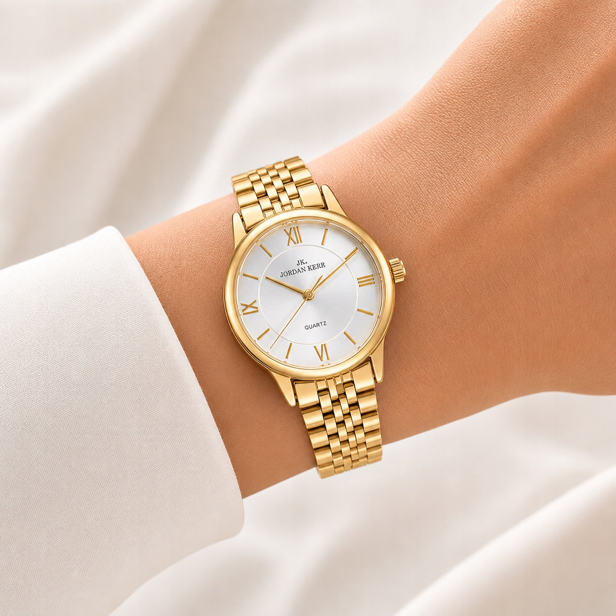 Women's watch Jordan Kerr Florence elegant model on bracelet gold Brand Jordan Kerr