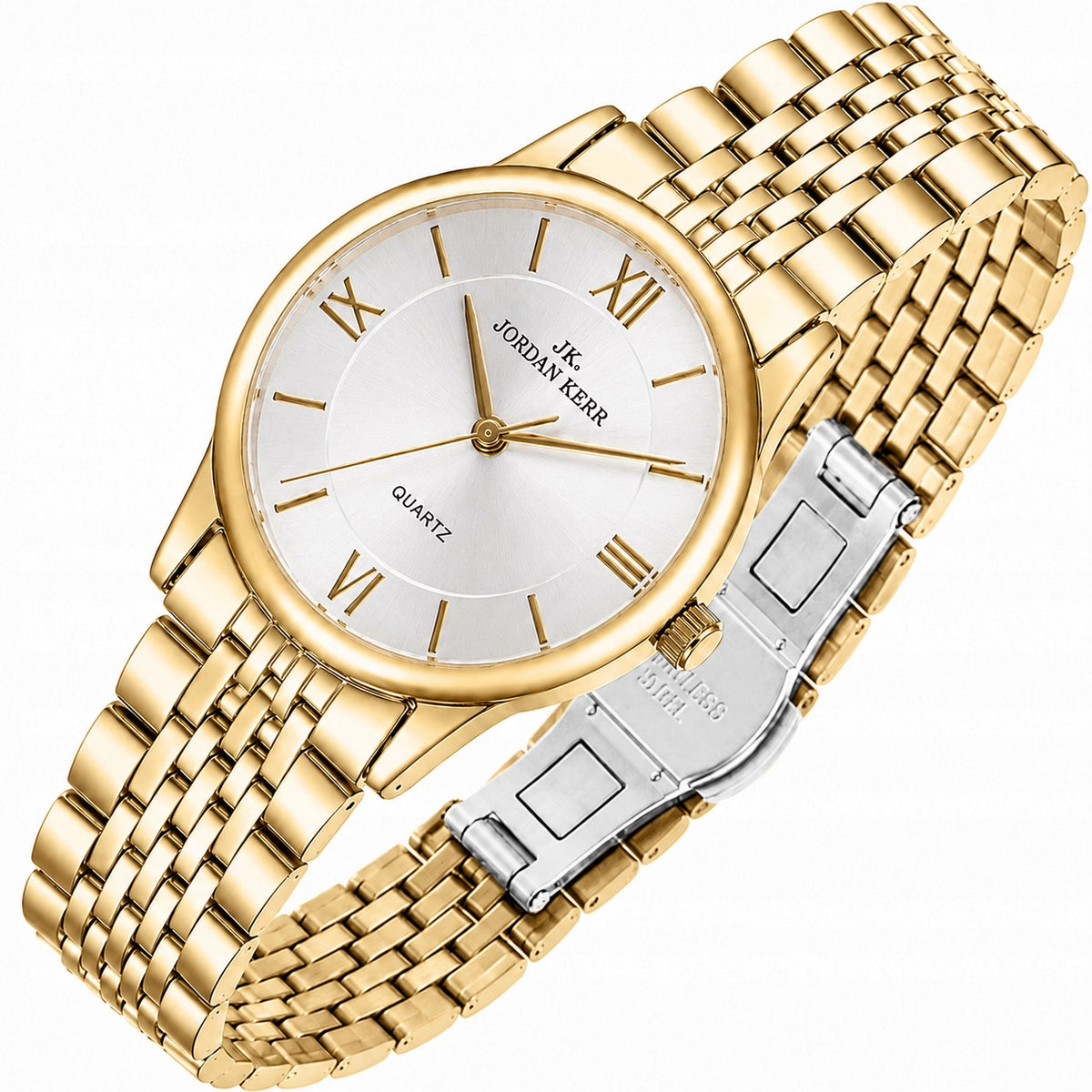Women's watch Jordan Kerr Florence elegant model on bracelet gold Packaging status original