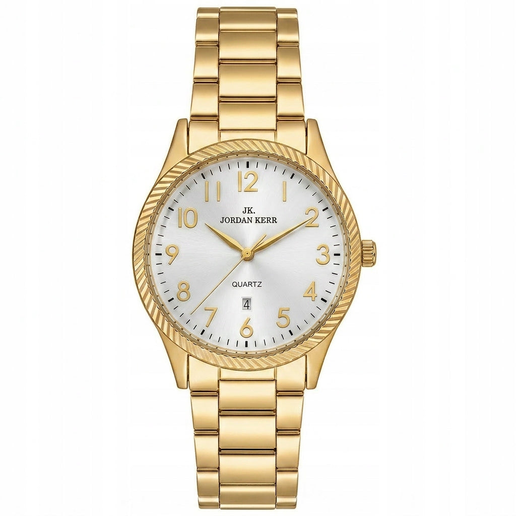 Women's watch Jordan Kerr Stella GOLD DATA model on bracelet Brand Jordan Kerr