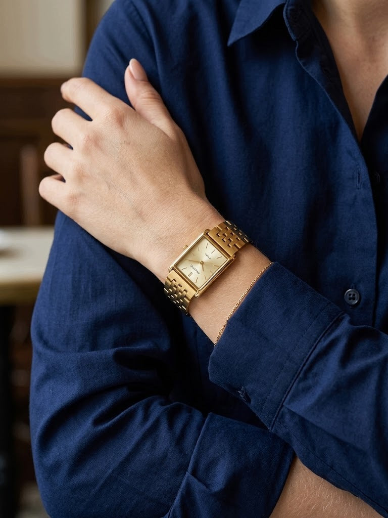 Women's watch PACIFIC GOLD ELEGANT STEEL BRACELET Packaging status original
