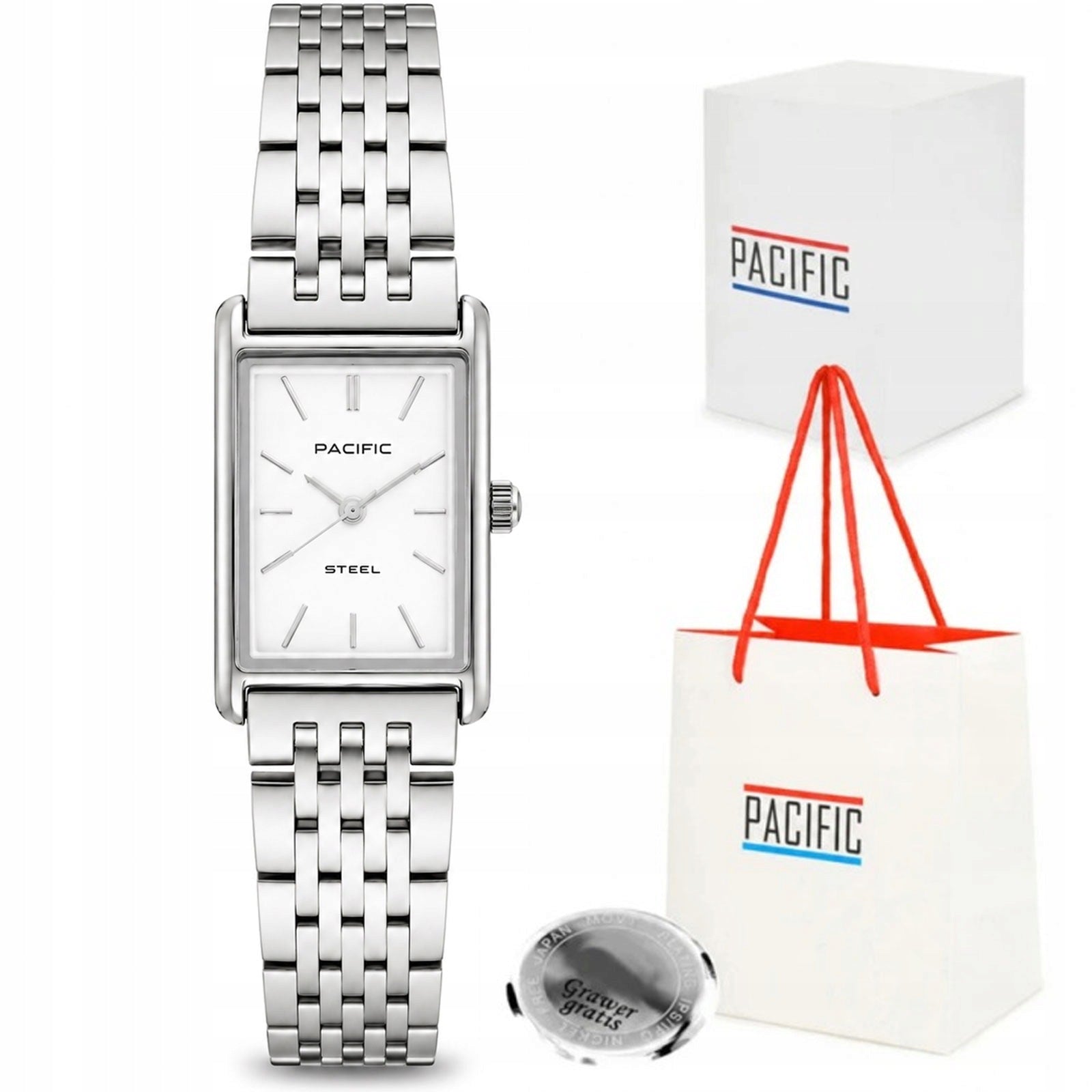 Women's watch PACIFIC SILVER ELEGANT STEEL BRACELET
