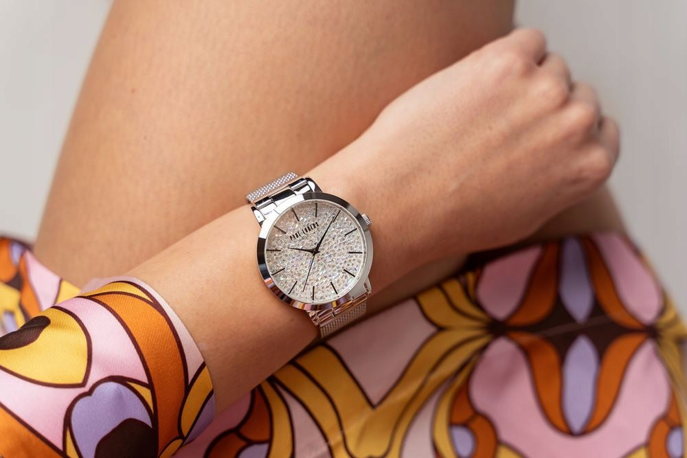 Women's watch Paul Lorens BELLICA silver ELEGANT rhinestones BOX + ENGRAVING Brand Paul Lorens