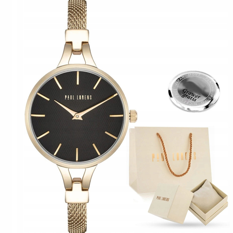Women's watch Paul Lorens SECT elegant with delicate bracelet +ENGRAVING