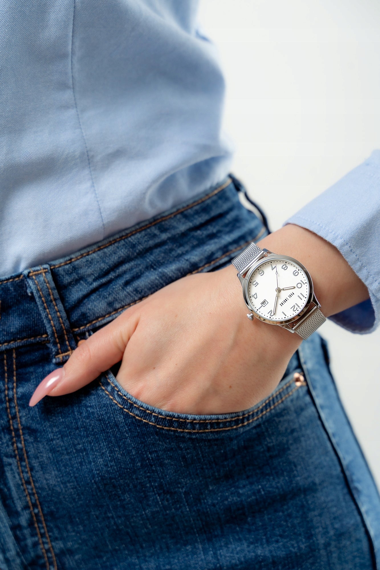 Women's watch Paul Lorens STELLA dial with numbers and date + ENGRAVING Brand Paul Lorens