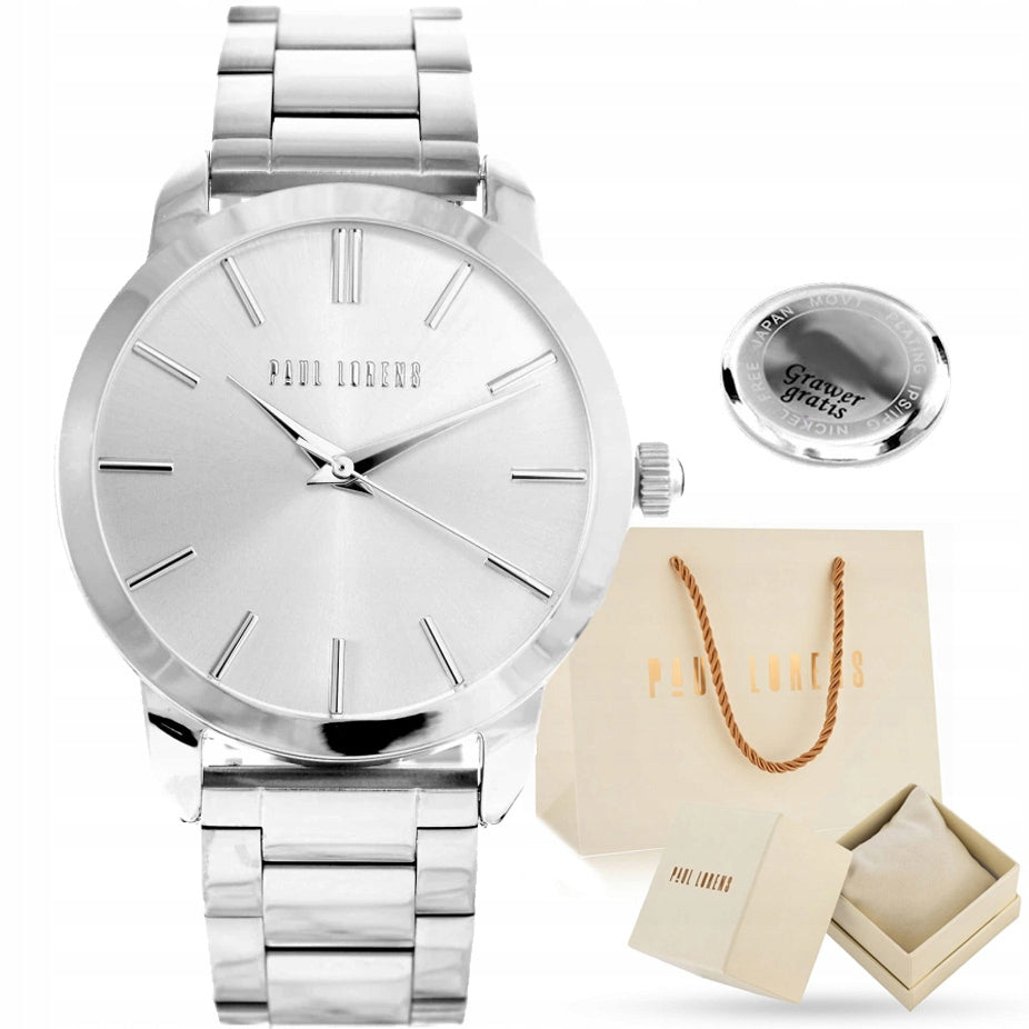 Women's watch Paul Lorens STIVA on bracelet elegant classic WITH ENGRAVING