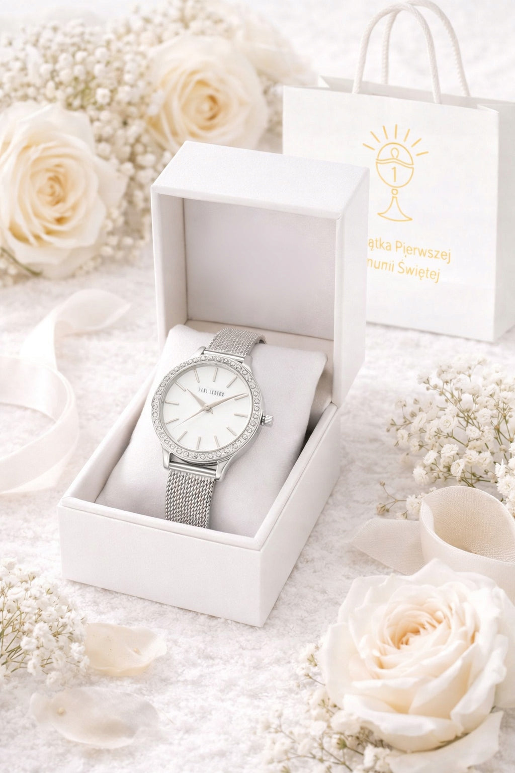 Women's watch Paul Lorens VANESSA elegant gift for Communion + ENGRAVING Model zestaw komunijny z grawerem