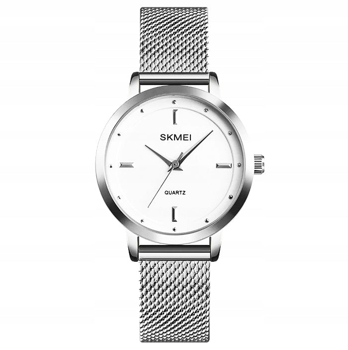 Women's watch SKMEI analog bracelet black silver copper EAN (GTIN) 5904815616843