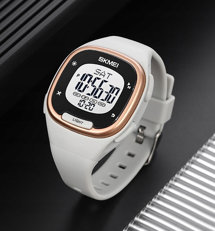 Women's watch SKMEI electronic alarm 12/24 h Type wristwatch