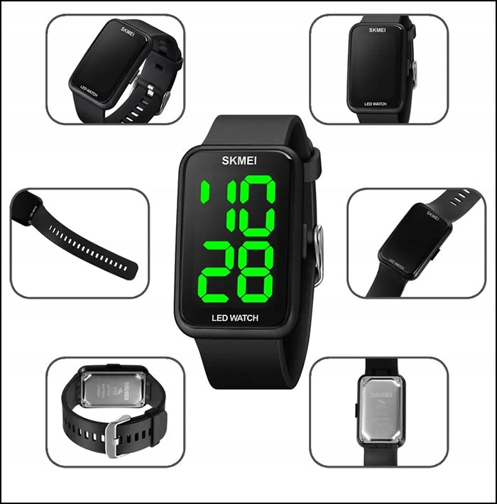 Women's watch SKMEI electronic date LED black EAN (GTIN) 5905108558857