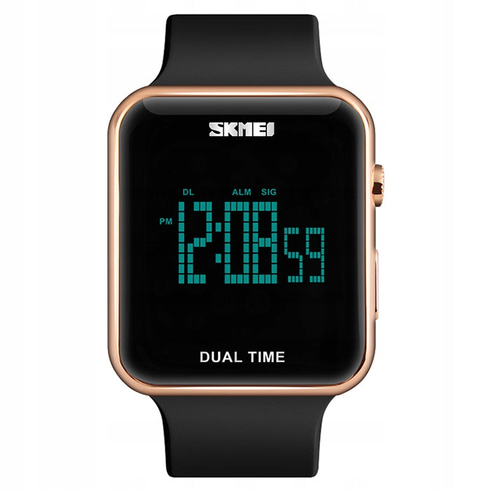 Women's watch SKMEI electronic sports date alarm LED black Brand Skmei