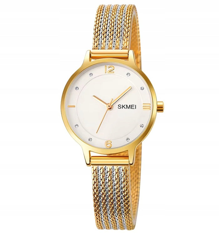 Women's watch SKMEI elegant bracelet silver gold Packaging status original