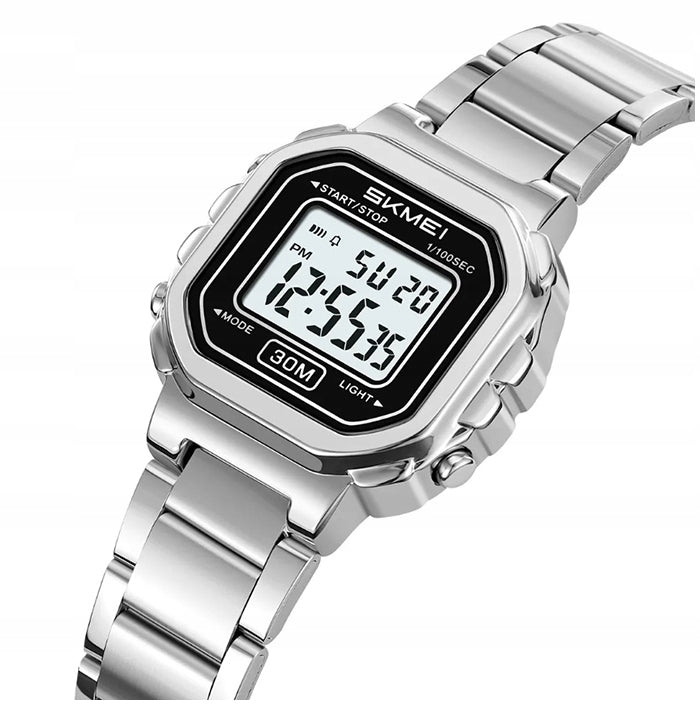 Women's watch SKMEI metal electronic bracelet elegant