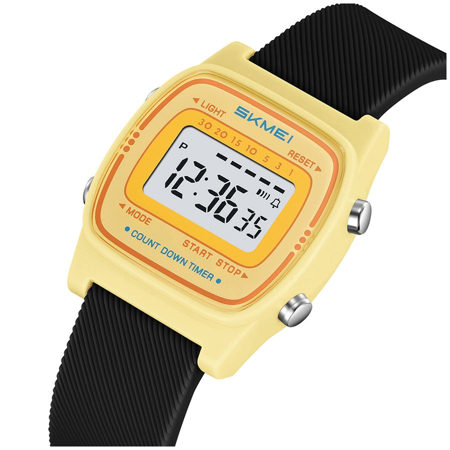 Women's watch SKMEI rubber electronic sports strap multifunctional Brand Skmei