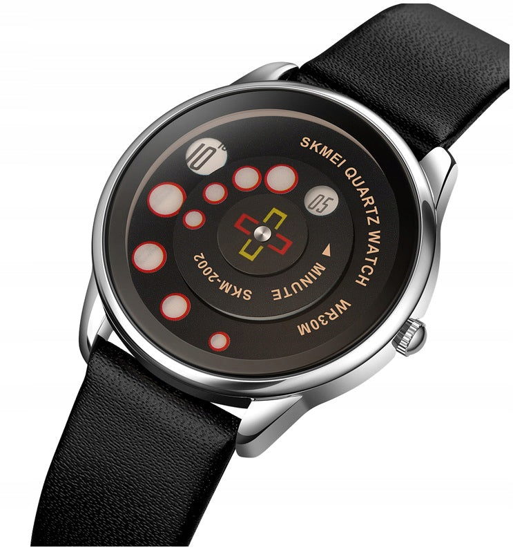 Women's watch SKMEI skm.120021b.wm analog strap unusual dial black