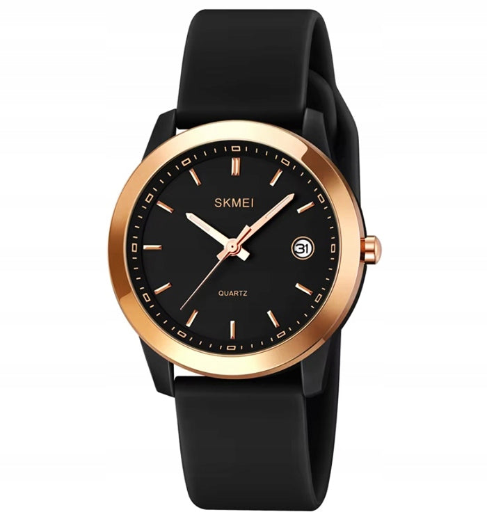 Women's watch analog date strap classic Brand Skmei