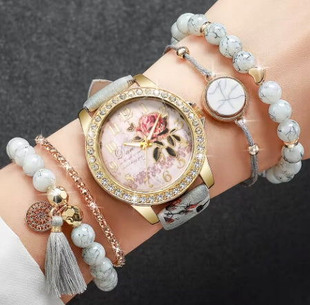 Women's watch elegant gift in box freebie jewelry set Manufacturer code W21934