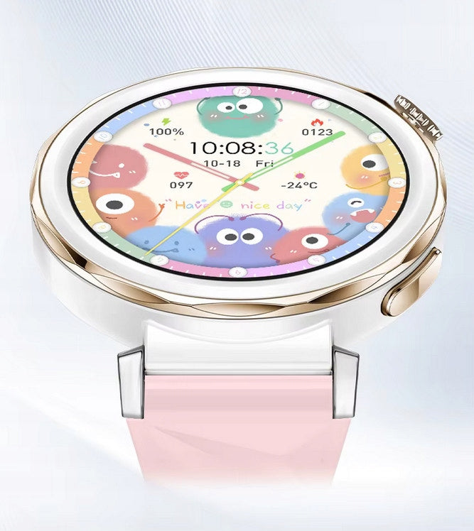 Women's watch for calls - smartwatch notifications sugar heart rate pressure Mechanism other