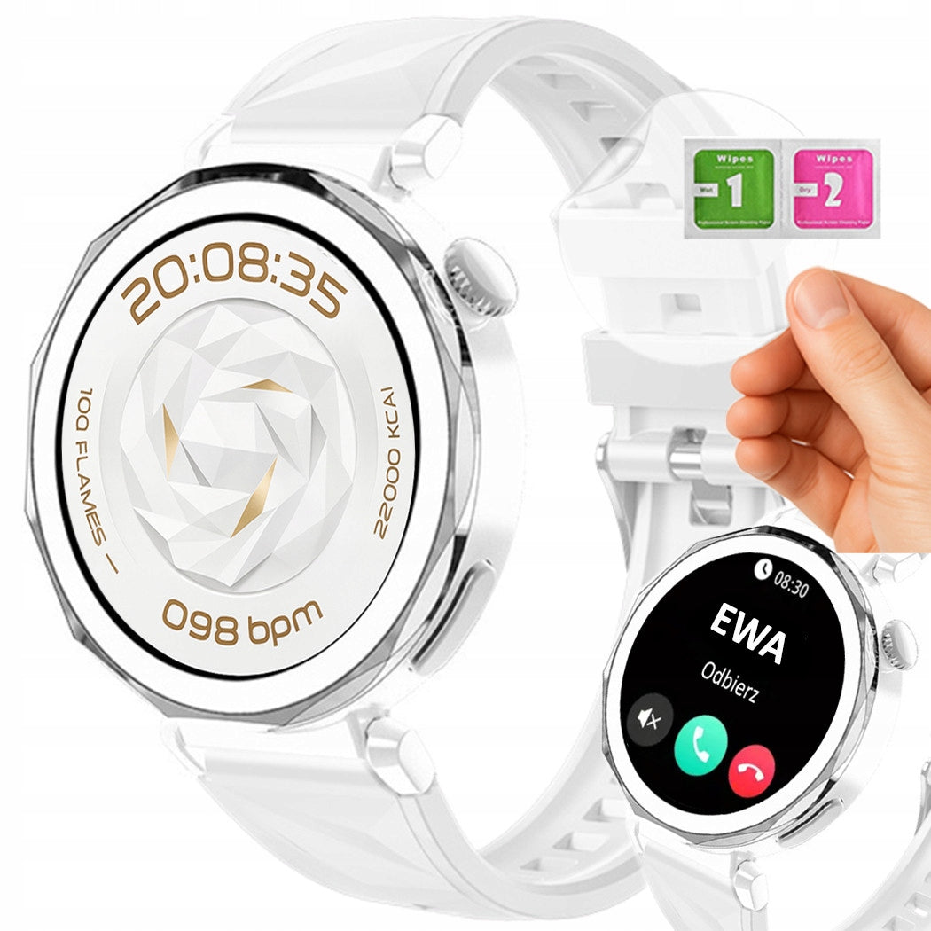 Women's watch for calls - smartwatch notifications sugar heart rate pressure